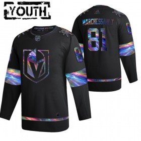 Vegas Golden Knights Hockeydrakt Jonathan Marchessault 81 2021-22 Iriserende holografisk Svart Authentic - Barn